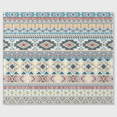 Aztec-amerikaans indiaans patroon etnische stammot cadeaupapier (Vlak)