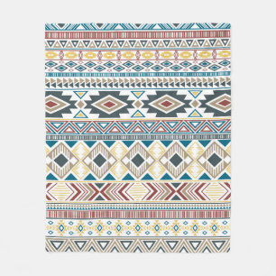 Aztec-amerikaans indiaans patroon etnische stammot fleece deken