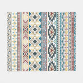 Aztec-amerikaans indiaans patroon etnische stammot fleece deken (Voorkant (Horizontaal))