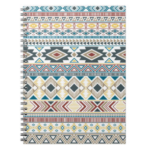 Aztec-amerikaans indiaans patroon etnische stammot notitieboek