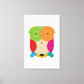 Aztec Ancient Lines Canvas Afdruk (Voorkant)