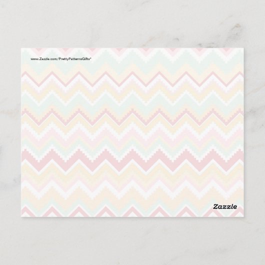Aztec Andes Tribal Mountains Chevron Fiesta Zigag Briefkaart (Achterkant)