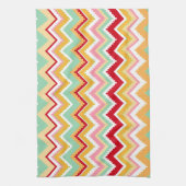 Aztec Andes Tribal Mountains Chevron Fiesta Zigag Theedoek (Verticaal)