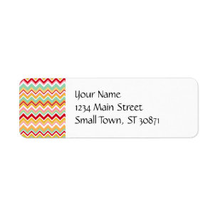 Aztec Andes Tribal Mountains Chevron Fiesta ZigZag Etiket