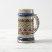Aztec Andes Tribal Mountains Chevron Zig Zags Bierpul (Voorkant rechts)