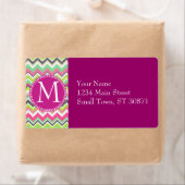 Aztec Andes Tribal Mountains Chevron Zig Zags Etiket (Insitu)