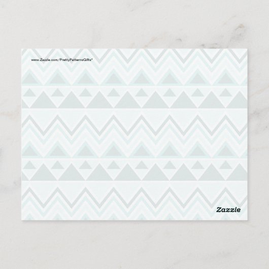 Aztec Andes Tribal Mountains Triangles Chevrons Briefkaart (Achterkant)