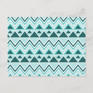Aztec Andes Tribal Mountains Triangles Chevrons Briefkaart