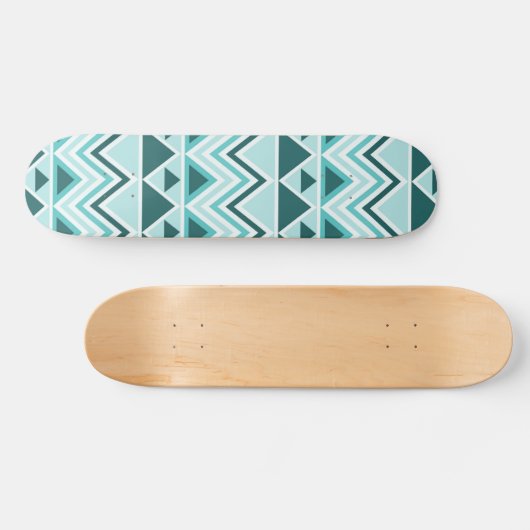 Aztec Andes Tribal Mountains Triangles Chevrons Skateboard (Horizontaal)