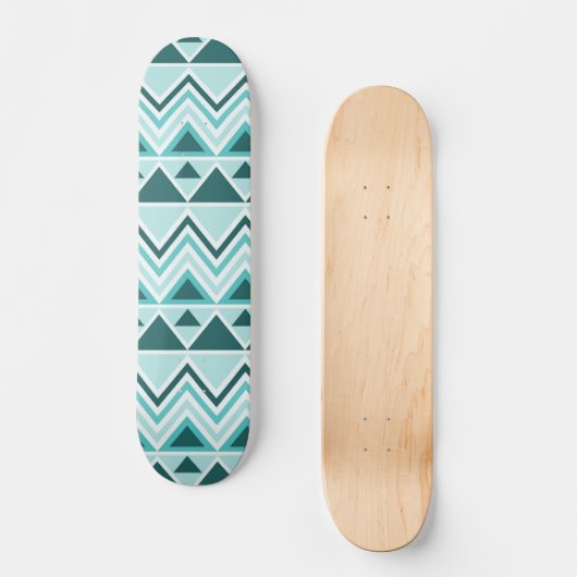 Aztec Andes Tribal Mountains Triangles Chevrons Skateboard (Voorkant)