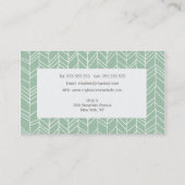 Aztec Arrow Pattern Hair Stylist Sjabloon Visitekaartje (Achterkant)