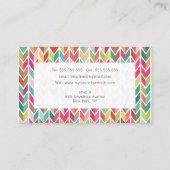 Aztec Arrows Patroon Masseuse Wellness Therapy Visitekaartje (Achterkant)