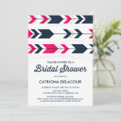 Aztec Arrows Pattern | Bridal Shower-uitnodiging Kaart (Staand voorkant)