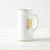 Aztec Art Golden Monkey uit het oude Mexico Bierpul (Voorkant rechts)