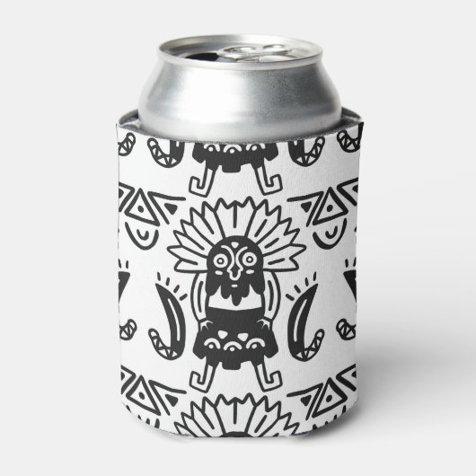 Aztec Art - Lizard Pattern Blikjeskoeler (Blikje Voorkant)