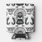 Aztec Art - Lizard Pattern Blikjeskoeler (Achterkant)