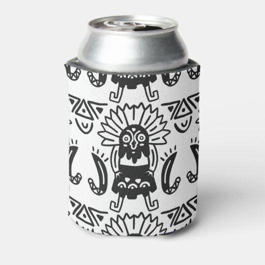 Aztec Art - Lizard Pattern Blikjeskoeler (Blikje Achterkant)