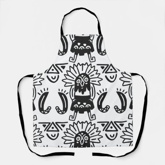 Aztec Art - Lizard Pattern Schort (Voorkant)
