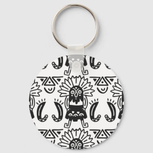 Aztec Art - Lizard Pattern Sleutelhanger