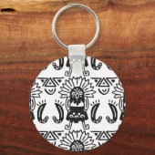 Aztec Art - Lizard Pattern Sleutelhanger (Voorkant)
