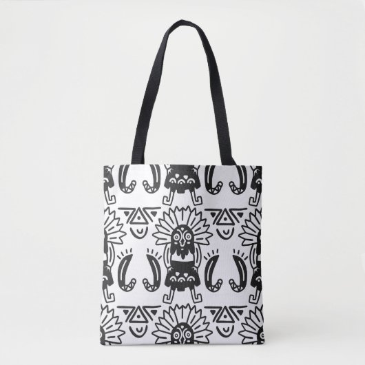Aztec Art - Lizard Pattern Tote Bag (Voorkant)