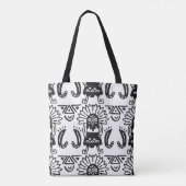 Aztec Art - Lizard Pattern Tote Bag (Achterkant)