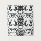 Aztec Art - Lizard Pattern Wandkleed (Voorkant)