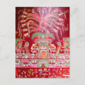 Aztec Art on Red Design Briefkaart (Voorkant)