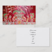 Aztec Art over rood ontwerp Visitekaartje (Voorkant / Achterkant)