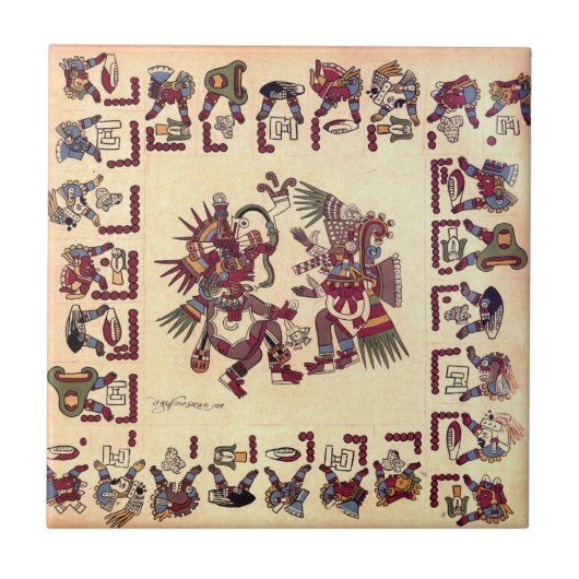Aztec Art Tile Tegeltje (Voorkant)