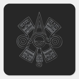 Aztec Art Vierkante Sticker