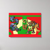 Aztec Artistic Design Canvas Afdruk (Voorkant)