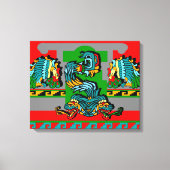 Aztec  Artistic Design Canvas Afdruk (Voorkant)