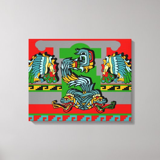 Aztec  Artistic Design Canvas Afdruk (Voorkant)