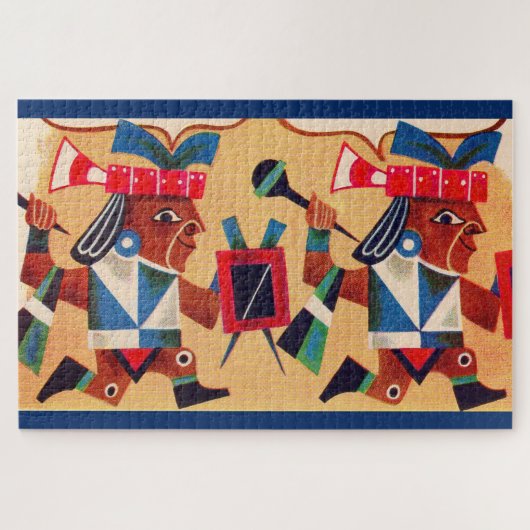 Aztec Aztecs Legpuzzel (Horizontaal)