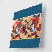 Aztec Aztecs Vierkante Klok (Hoek)