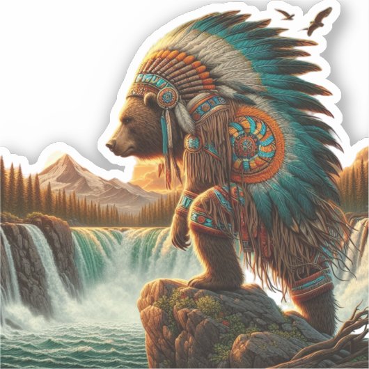 Aztec Beer Warrior Sticker (Voorkant)