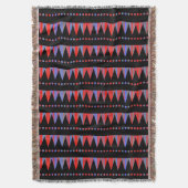 Aztec-bergen - kleurenstrepen deken (Voorkant Verticaal)