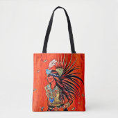 Aztec Bird Dancer Native American Canvas tas (Voorkant)