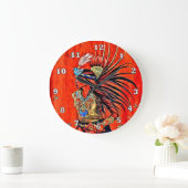 Aztec Bird Dancer Native American Clock Grote Klok (Huis)