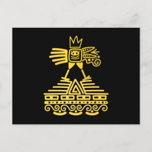 Aztec Bird Maya Inca Civilization Ancient Culture Briefkaart