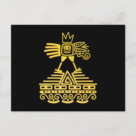 Aztec Bird Maya Inca Civilization Ancient Culture Briefkaart (Voorkant)