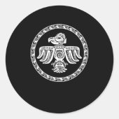 Aztec Bird Maya Inca Culture Native Civilization G Ronde Sticker (Voorkant)