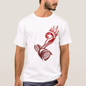 AZTEC BIRD RED T-SHIRT (Voorkant)