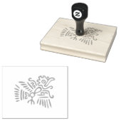 Aztec Bird Rubberstempel (Gestempeld)