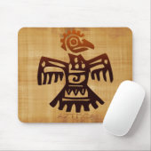 AZTEC Bird Spirit Amaranth Mexican Art Mousepad Muismat (Met muis)
