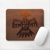 AZTEC Bird Spirit Amaranth Mexican Art Mousepad Muismat (Met muis)