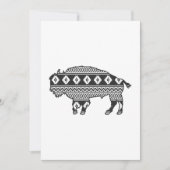 Aztec Bison Buffalo Bedankkaart (Voorkant)