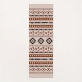 Aztec Black Browns Taupe Mixed Motifs Patroon Yogamat (Voorkant)