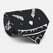 Aztec Black White Stropdas (Opgerold)